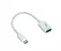 Preview: DINIC USB Adapter Typ C Stecker auf 3.0 A Buchse, weiß, 0.20m, DINIC Polybag